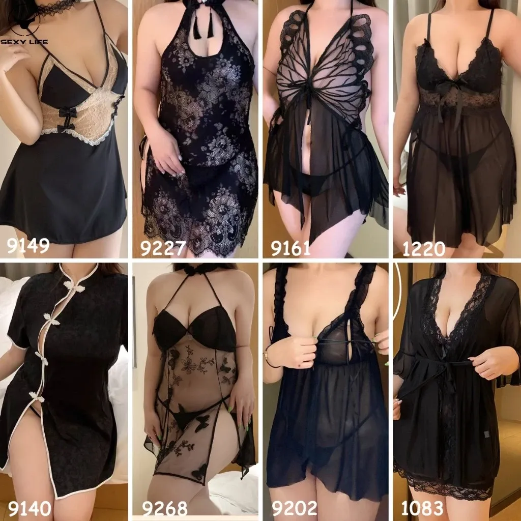 Sexy Girls ชุดนอนเซ็กซี่ไซส์ใหญ่ สาวอ้วนก็ใส่ได้ ชุดนอนซีทรู ใส่สบาย ชุดนอนไม่นอน ส่งไวจากไทย